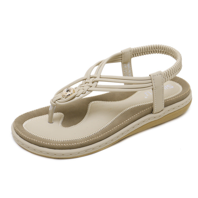 Jenna Comfort Sandals in Beige