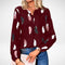 Women's Confidence Fit Blouse in Wine Red