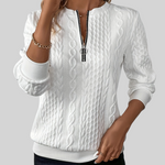 Women's Zip-Front Knit Sweater