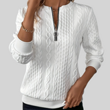 Women's Zip-Front Knit Sweater
