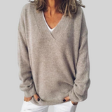 Women's Soft Knit Sweater in Khaki