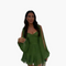Women's Mini Dress with Balloon Sleeves in Green
