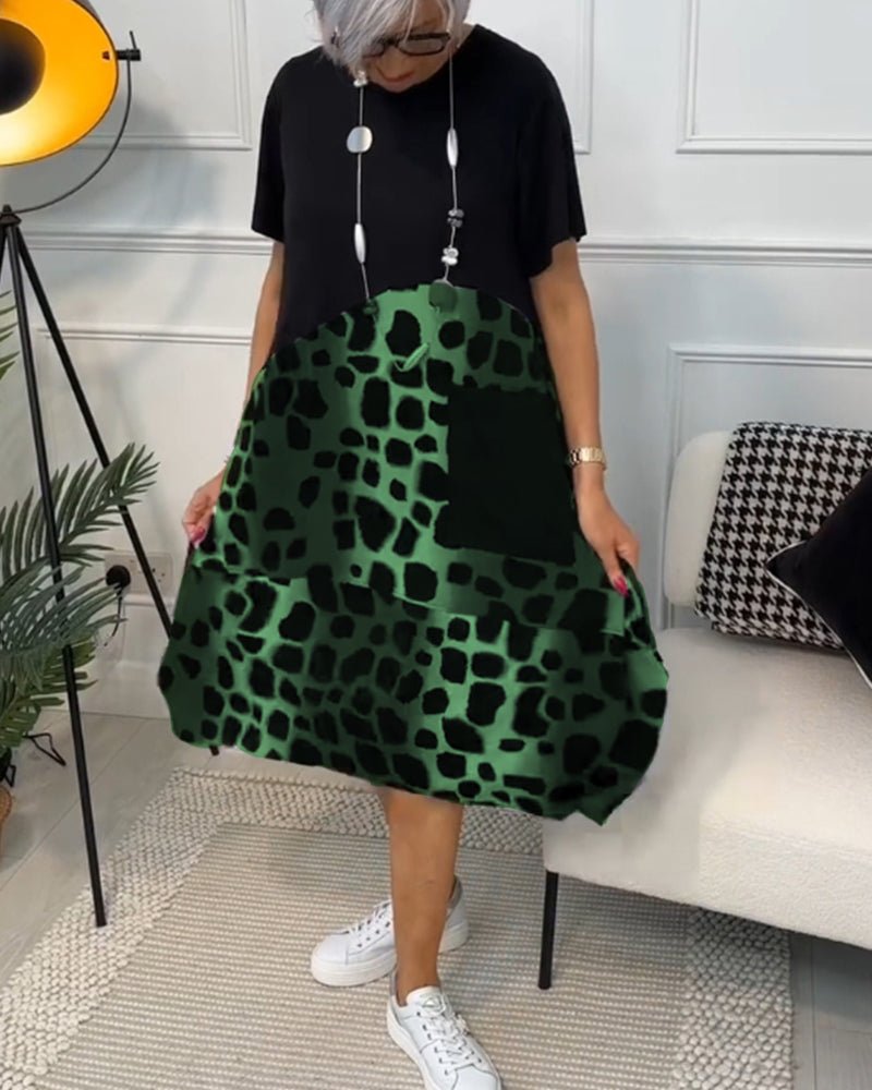 Women’s Elegant Midi Dress in Green