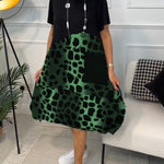 Women’s Elegant Midi Dress in Green
