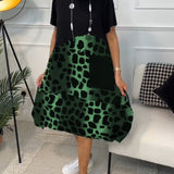Women’s Elegant Midi Dress in Green