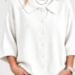 Women's Knitted Gilet in White