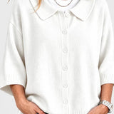 Women's Knitted Gilet in White