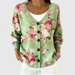 Stella Cozy Button-Front Knit Cardigan