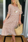 Women's Sable Short-Sleeve Midi Dress in Brown
