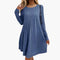 Julia Elegant Dress in Blue