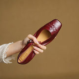 Women's Woven Square-Toe Mary Jane Flats, photo 12