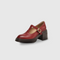 Women's Block Heel Pumps in Red