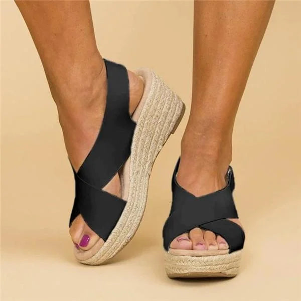 Women's Comfort Summer Sandals in Black