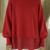 Women's Layered-Look Knit Sweater, photo 2