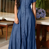 Women's Long Denim Dress, photo 4