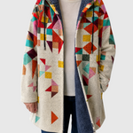 Women's Patchwork-Print Hooded Cardigan, photo 2