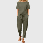 Women's Effortless Summer Co-Ord in Green