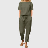 Women's Effortless Summer Co-Ord in Green