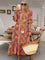 Women's Boho Grace Midi Dress in Orange
