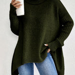 Audrey Cozy Sweater in Olive Green