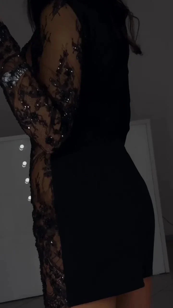Women's Lace-Detailed Mini Dress, photo 2