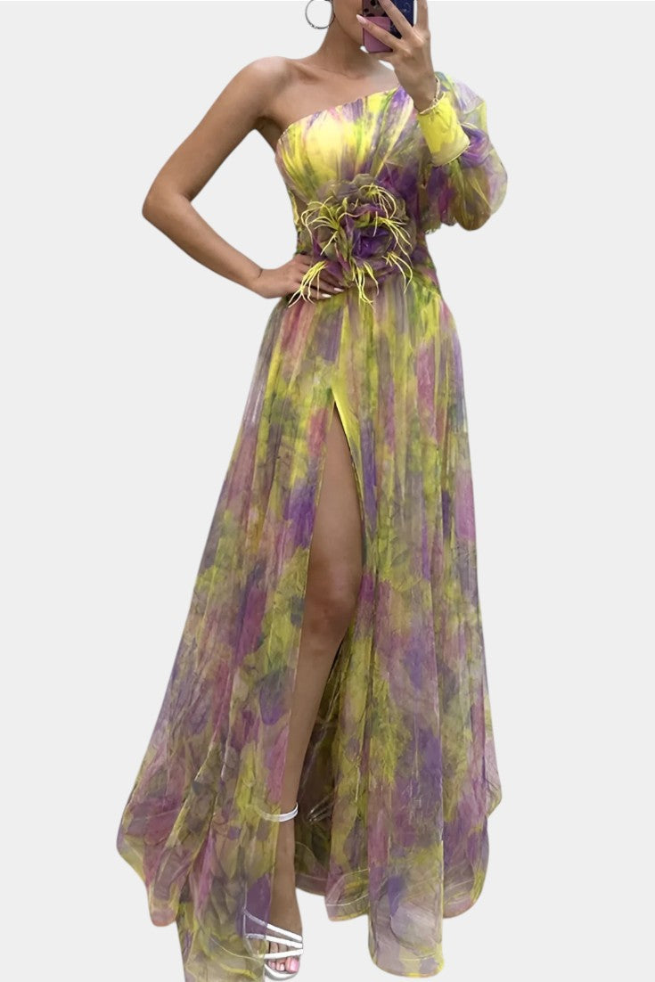 Danyzhel Elegant Maxi Dress in Yellow