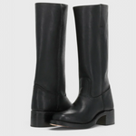 Grace Insulated Leather Boots in Black