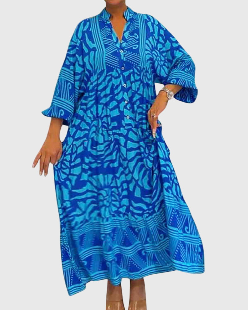Women's Maxi Dress With Elegant Print, photo 7