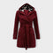 Women's Transitional Coat in Burgundy
