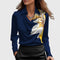 Women's Elegant Blouse – Nova in Dark Blue