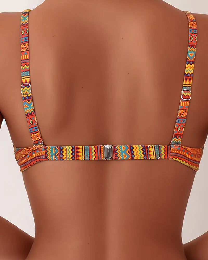 Women's Two Piece Swimsuit with Striped Print, photo 4