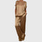 Kayla Elegant Two-Piece Set in Brown