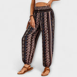Women's Ethnic Graphic Pants in Pink