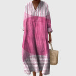 Women's Geometric Midi Dress in Style 6