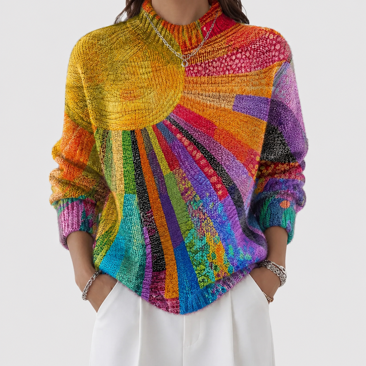 Women's Colorful Turtleneck