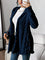 Women's Plush Hooded Jacket in Blue