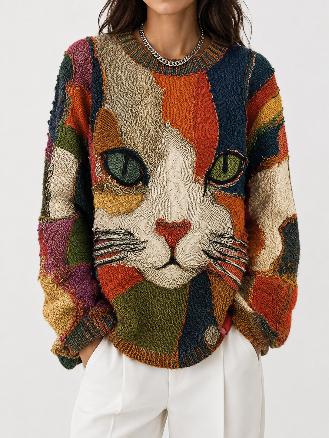 Women's Artistic Cat Top