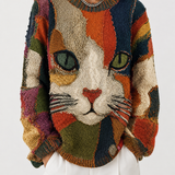 Women's Artistic Cat Top