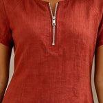 Women's Cotton Dress with Zipper Pocket, photo 4