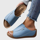 Women's Classic Comfort Walking Sandals in Sky Blue