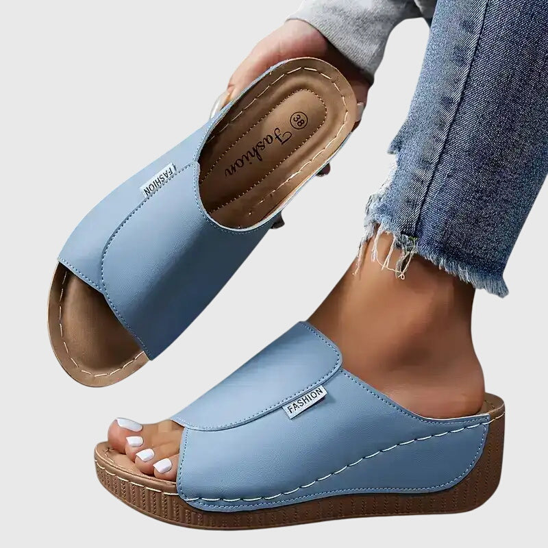 Women's Classic Comfort Walking Sandals in Sky Blue