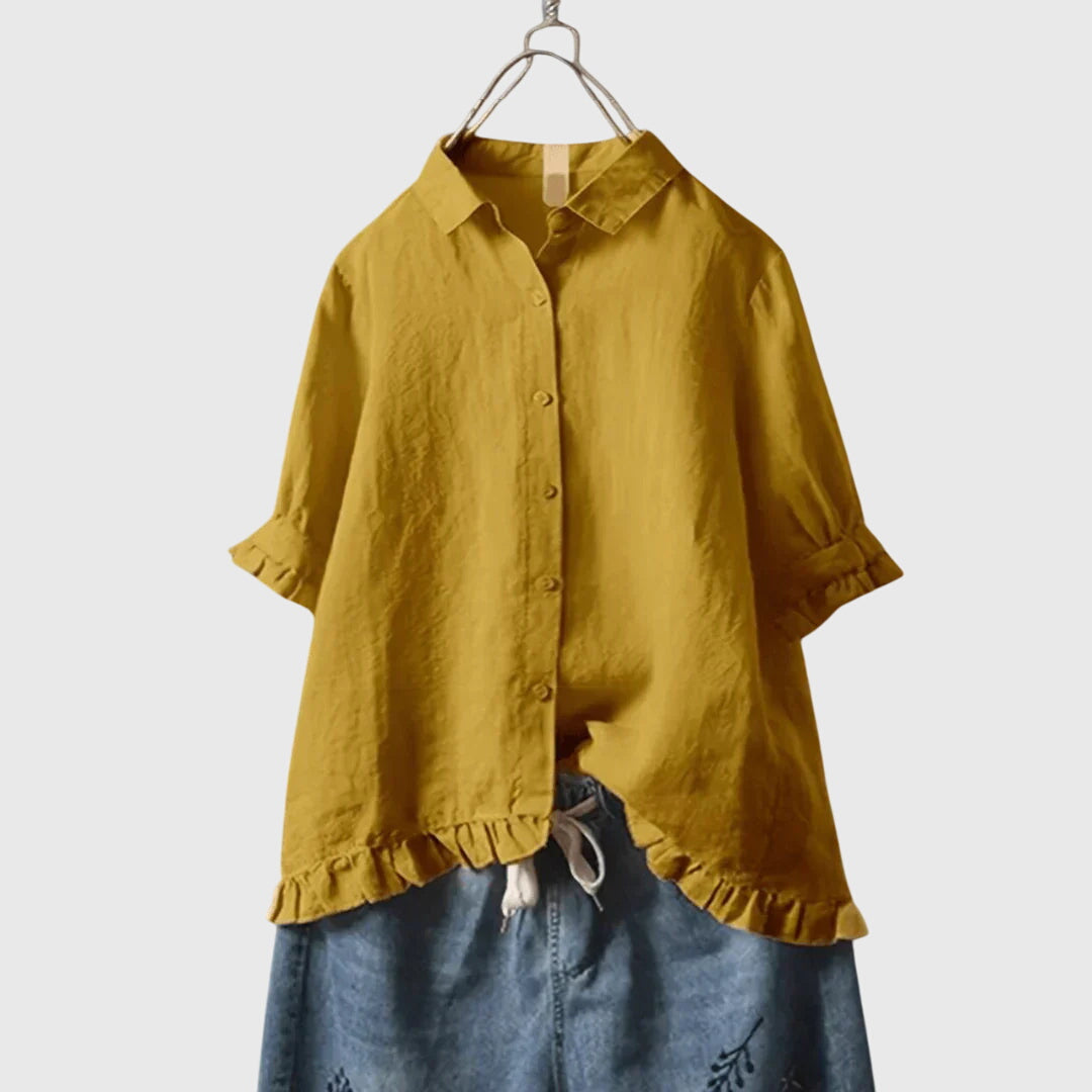 Women's Elegant & Refined Shirt in Yellow