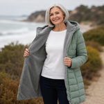 Women's Hooded Quilted Winter Coat, photo 13