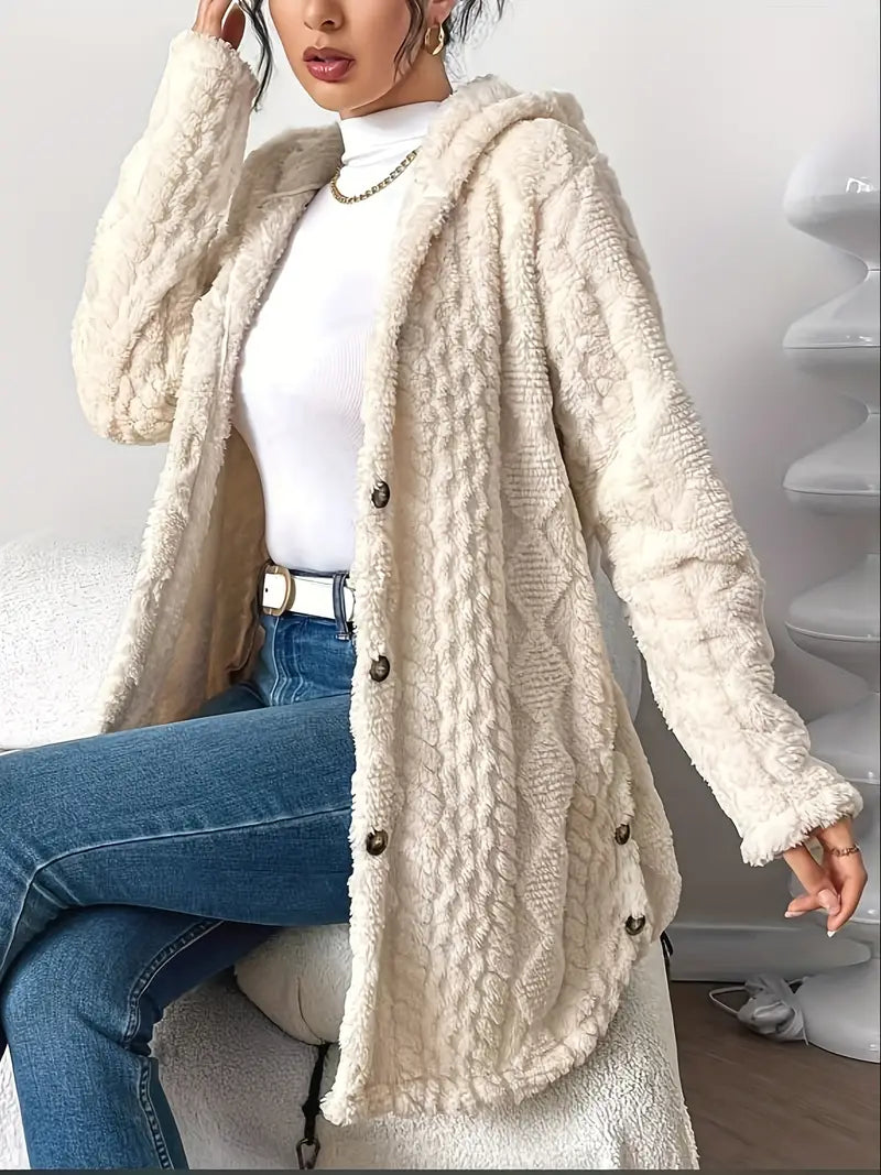 Women's Plush Hooded Jacket, photo 5