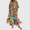 Women's Elegant Slimming Dress in Multi-Colour 2