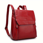 Women's Padded Vintage Backpack in Bordeaux