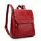 Women's Padded Vintage Backpack in Bordeaux