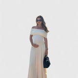 Orlissa Comfortable Maxi Dress in White