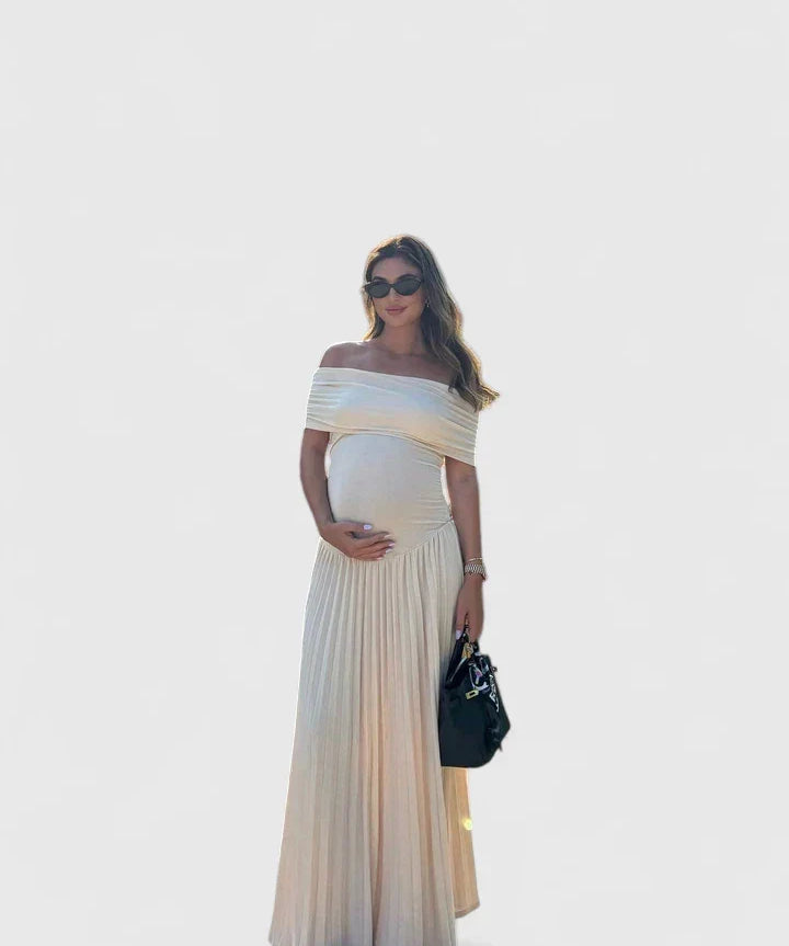 Orlissa Comfortable Maxi Dress in White