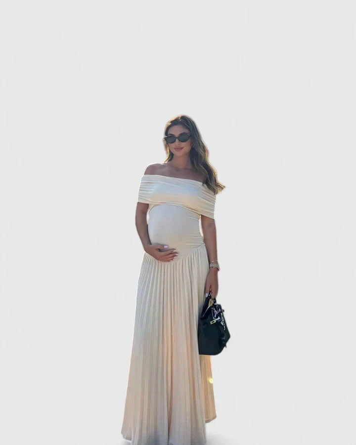 Orlissa Comfortable Maxi Dress in White